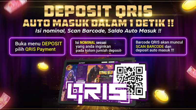 DEPOSIT KILAT E-WALLET DAN REKENING BANK MENGGUNAKAN QRIS OTOMATIS